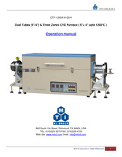 MTI OTF-1200X-III-D5-4 Operation Manual