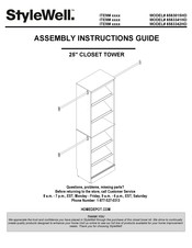StyleWell 8583342HD Assembly Instruction Manual