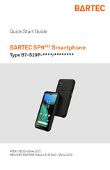 Bartec SP9 EX2 Quick Start Manual