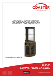 Coaster 182303 Assembly Instructions Manual
