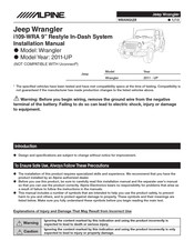 Alpine i109-WRA Installation Manual