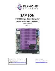 Diamond Systems SAMSON SAM-E3825-4G-XT User Manual