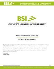 BSi XG3500-2 Owner's Manual & Warranty