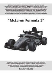 Chipolino McLaren Formula 1 Manual