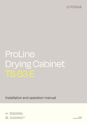 Podab ProLine TS 63 E Installation And Operation Manual