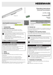 HEIDENHAIN LC 416 Operating Instructions Manual