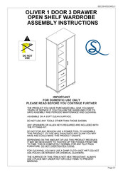 Seconique OLIVER 100-101-208 Assembly Instructions Manual