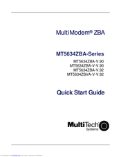 Multitech MultiModem ZBA Series Quick Start Manual