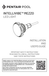 Pentair INTELLIVIBE MEZZO Installation And User Manual