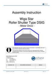 schanz Wiga Star DSIG Assembly Instruction Manual