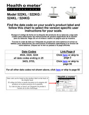 Health O Meter 524KL Manual