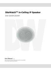 DW SiteWatch DW-SWSPC30iAM User Manual