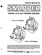 Snapper 210 Service Manual