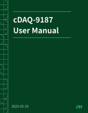 NI cDAQ-9187 User Manual