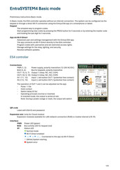 Entrya ES4 EntraSYSTEM4 Manual