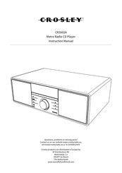 Crosley CR3502A Instruction Manual