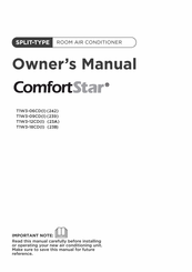 ComfortStar T1W3-12CD(I) Owner's Manual