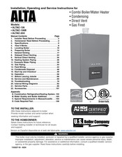 Burnham ALTAC-136B Installation, Operating And Service Instructions