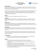 MD Orthopaedics Rhino Cruiser Instructions For Use Manual