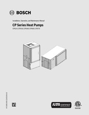 Bosch CP060 Installation, Operation And Maintenance Manual