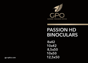 GPO PASSION HD 8x42 Instructions For Use / Guarantee