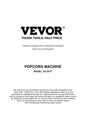 VEVOR RC-6077 Manual