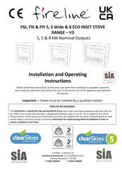 Charlton & Jenrick fireline FPi 8 ECO Installation And Operating Instructions Manual