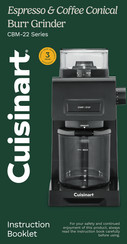 Cuisinart CBM-22 Series Instruction Booklet