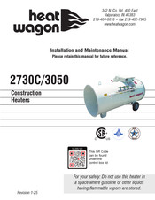Heat Wagon 2730C Installation And Maintenance Manual