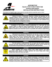 Aeromotive 11195 Installation Instructions Manual