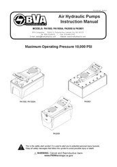 BVA Hydraulics PA2000 Instruction Manual