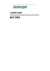 Ananda D17 PC2 User Manual