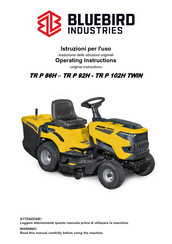 Bluebird TR P 102H TWIN Operating Instructions Manual