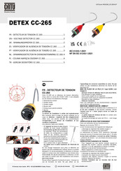 Sicame CATU Detex CC-265 Quick Start Manual