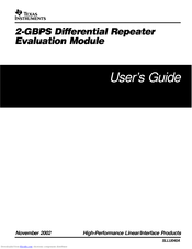 Texas Instruments SN65LVDS100EVM User Manual