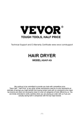 VEVOR KF-K9 Manual