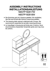 ZT N657P192817W Assembly Instructions Manual