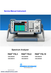 Rohde & Schwarz 1300.2502K03 Service Manual