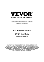 VEVOR BJJ2KLJ6510FVP8ADV0 User Manual
