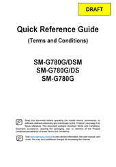 Samsung SMG780G1 Quick Reference Manual