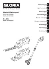 Gloria Drive&Cut Original Instructions Manual