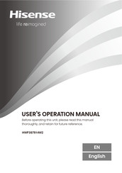Hisense HWF3S7514W2 User's Operation Manual