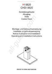 Electrolux AEG CHDI 8820 Operating And Installation Instructions