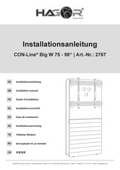 HAGOR CON-Line Big W 75-98 Installation Manual