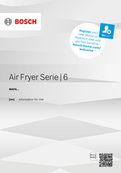 Bosch MAFS26 Series Information For Use