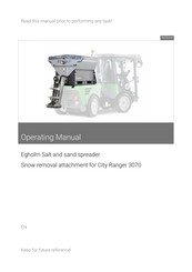 Egholm City Ranger 3070 Operating Manual