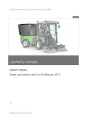 Egholm City Ranger 3070 Operating Manual