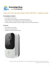 Alarm.Com ADC-VDB755P Installation Manual