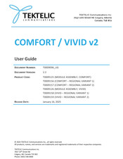 TEKTELIC Communications COMFORT v2 User Manual