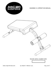 Health in motion MCB1 INSPIRE Assembly & Operation Manual